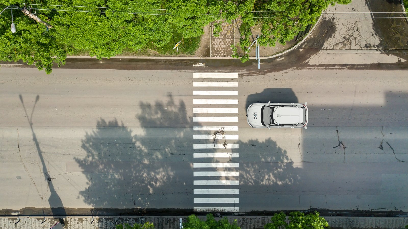 Autonomous vehicle on test